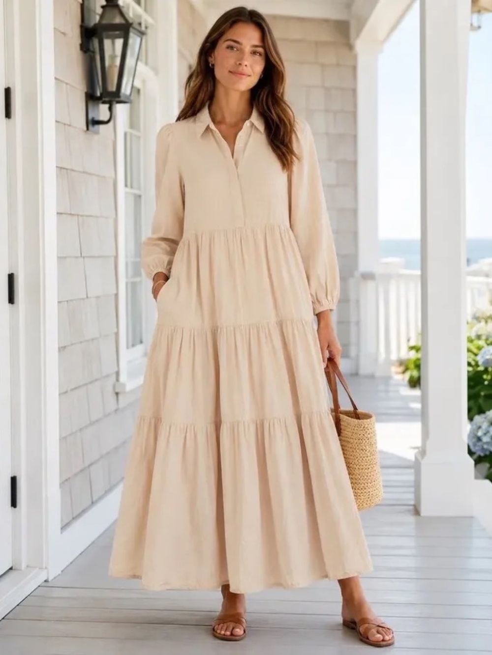 Pomander Place by Tuckernuck Sandstone Mabel Maxi Dress Women's XS